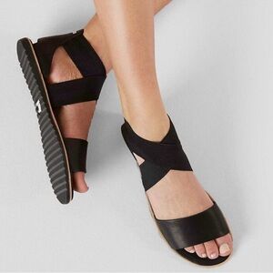 Sorel Ella Women's Black Sandals size 9.5